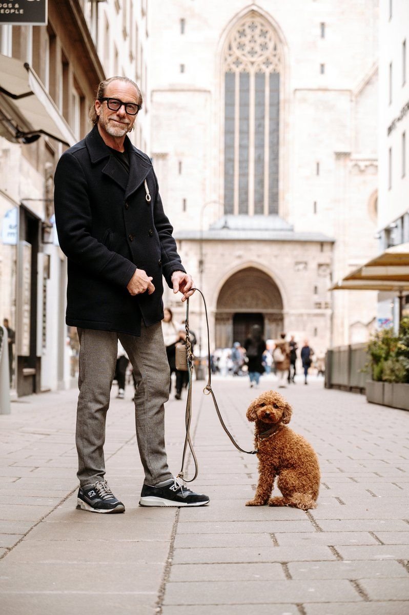 Lumas Hands-Free Leash Stone Grey & Brown